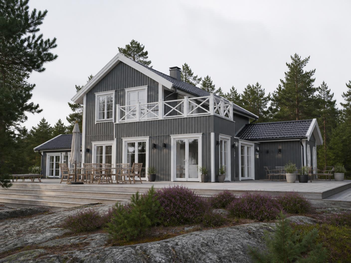 Villafasad i trä – Utanför Varberg